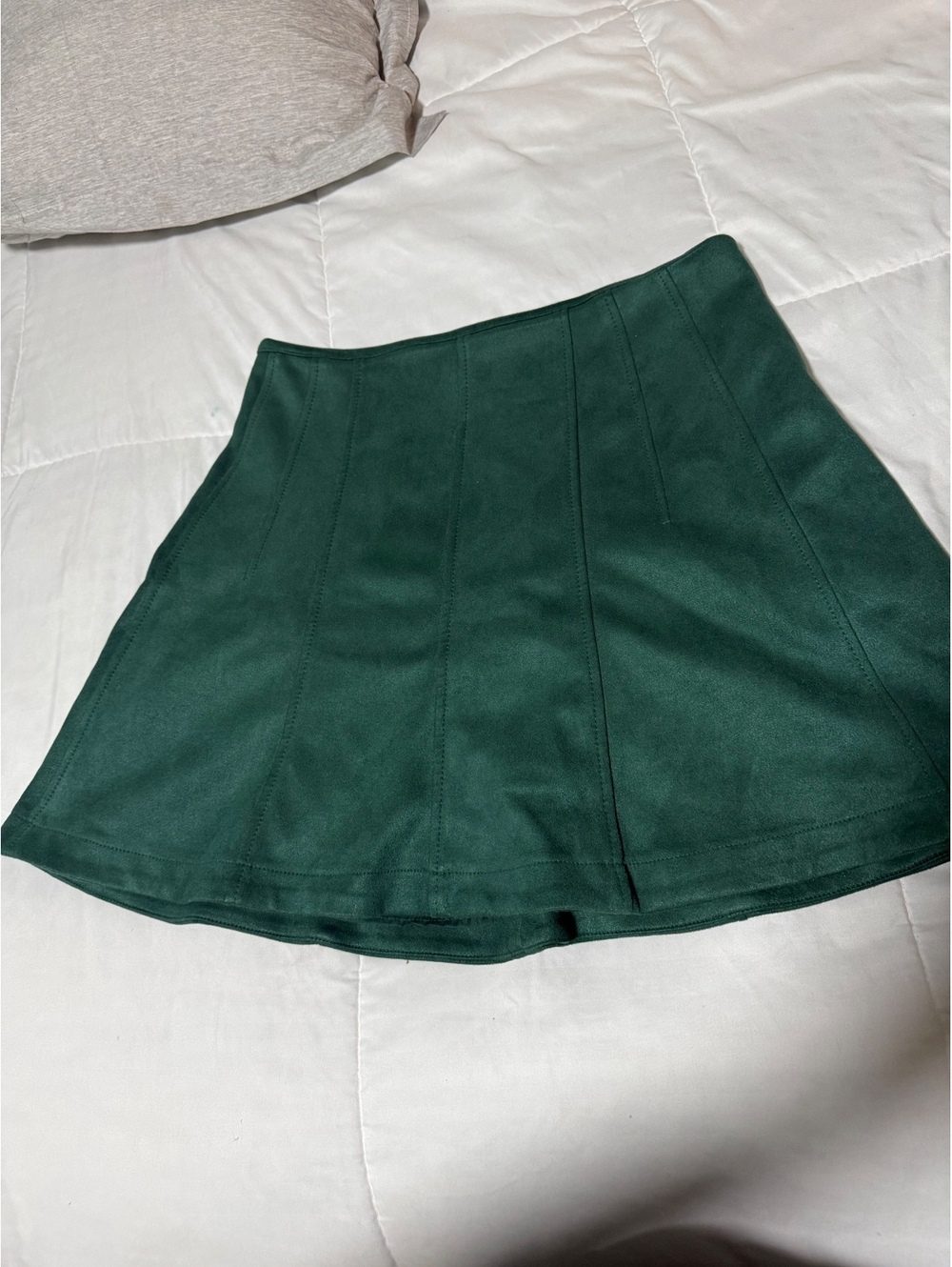 LOFT Green A-Line Skirt Size 10